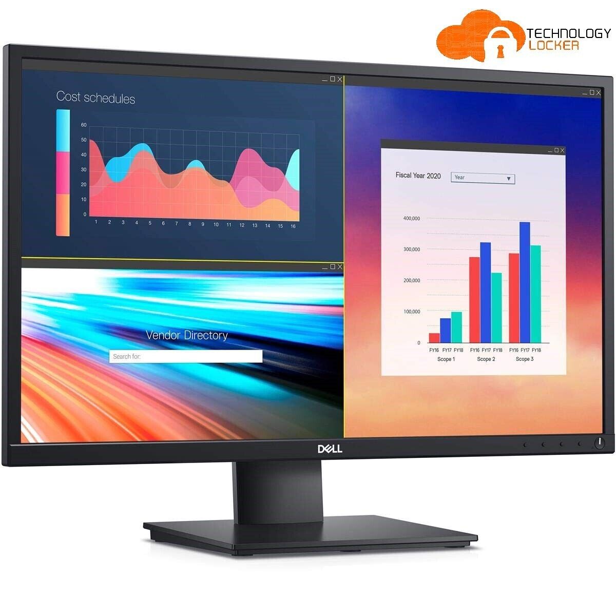 Dell E2420HS 24" 1080p FHD Monitor Built in Speakers, HDMI VGA