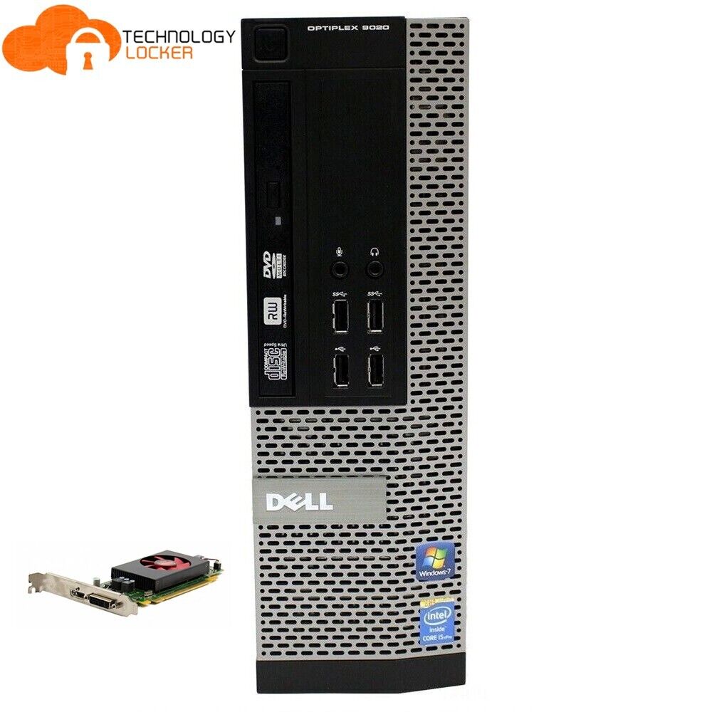 Dell Optiplex 9020 SFF Desktop PC i5-4590 16GB RAM 500GB HDD Wins 10 Pro AMD GPU