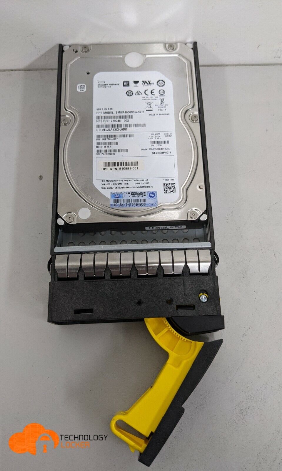 HP HPE 810766-001 3PAR Storeserv 8000 8440 4TB SAS 7.2K 12Gb/s LFF 3.5Inch HDD