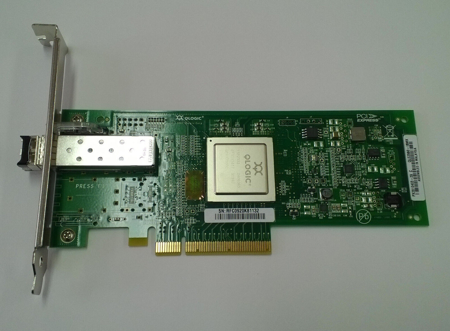 Qlogic QLE2560-IBMX 8Gb High Profile PX2810403-29 C Single Port Fibre Adapter