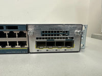 Cisco WS-C3560X-48P-S Catalyst 48 PoE+ Switch with Rack Mount Brackets & 1 PSU