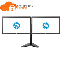 Dual HP EliteDisplay E221 21.5" WLED LED-backlit Full HD LCD monitor VGA DVI USB