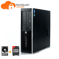 HP Compaq 6300 SFF PC Intel Core i7-3770 @3.40GHz 16GB RAM 128GB SSD 2TB Win 10