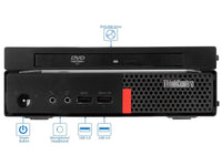 Lenovo M910q Tiny PC Intel i5-7500T @2.7 8GB RAM 256GB SSD Win 11 Pro DVD-RW