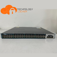 Cisco WS-C3560X-48P-S Catalyst 48 PoE+ Switch with Rack Mount Brackets & 1 PSU