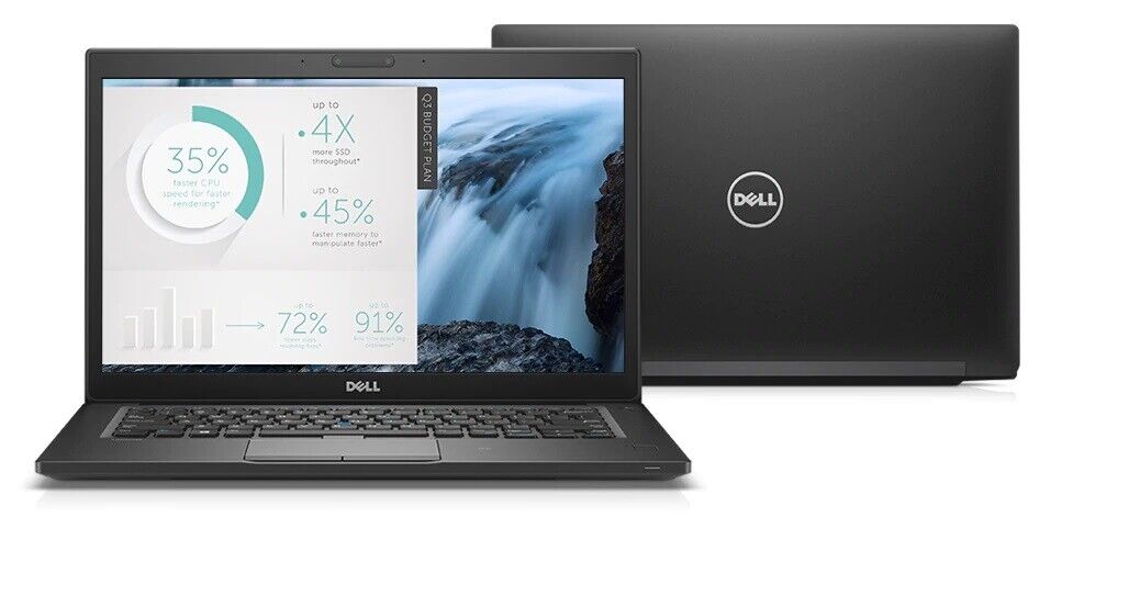Dell Latitude 7480 14" Laptop i7-7600U @2.8GHz 8GB RAM 256GB SSD Win 11 Pro FHD