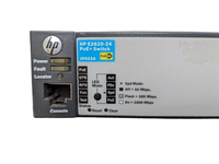 HP 2620-24 PoE+ Switch J9625A 24 Port Gigabit POE+ Ports 2 Gig-T 2 SFP Ports